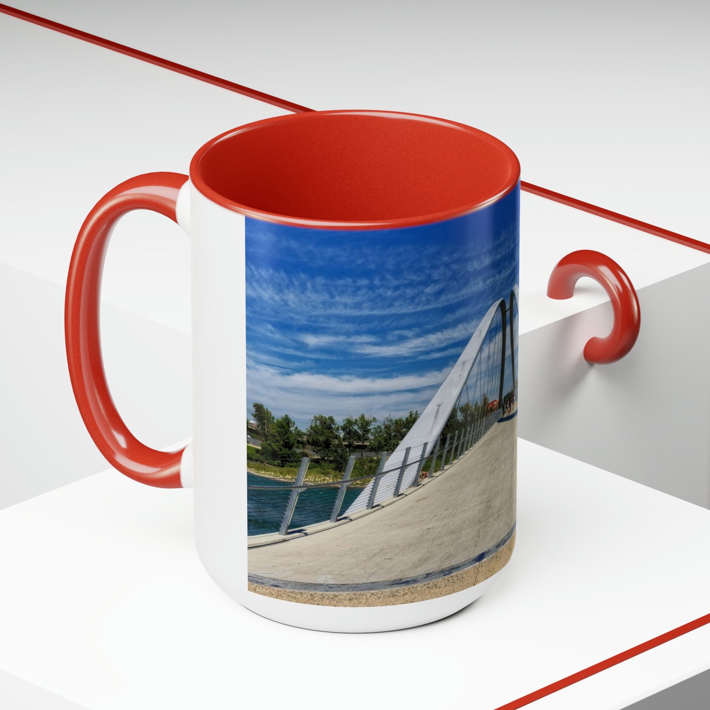 Accent Coffee Mugs, 15oz - George C. King Bridge