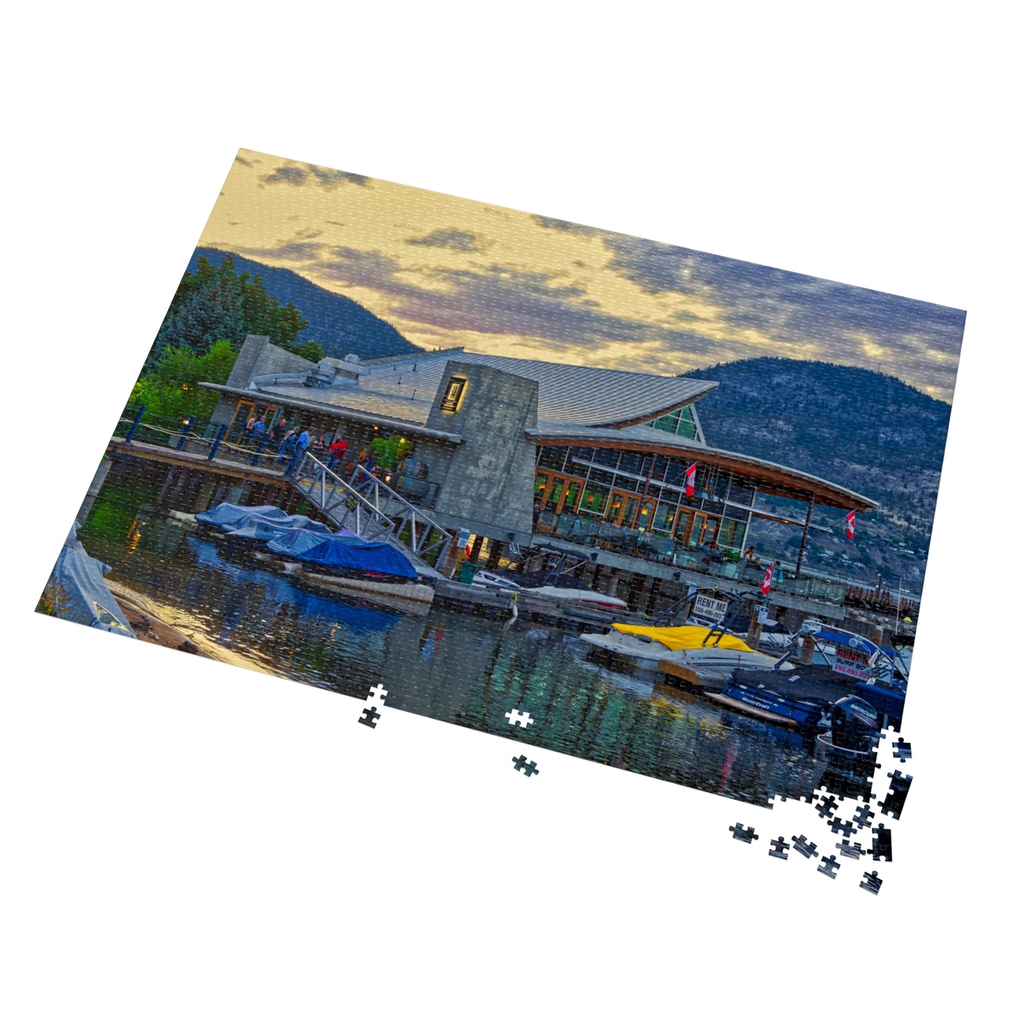 Jigsaw Puzzle (30, 110, 252, 500,1000-Piece) - Hooded Merganser Sunset