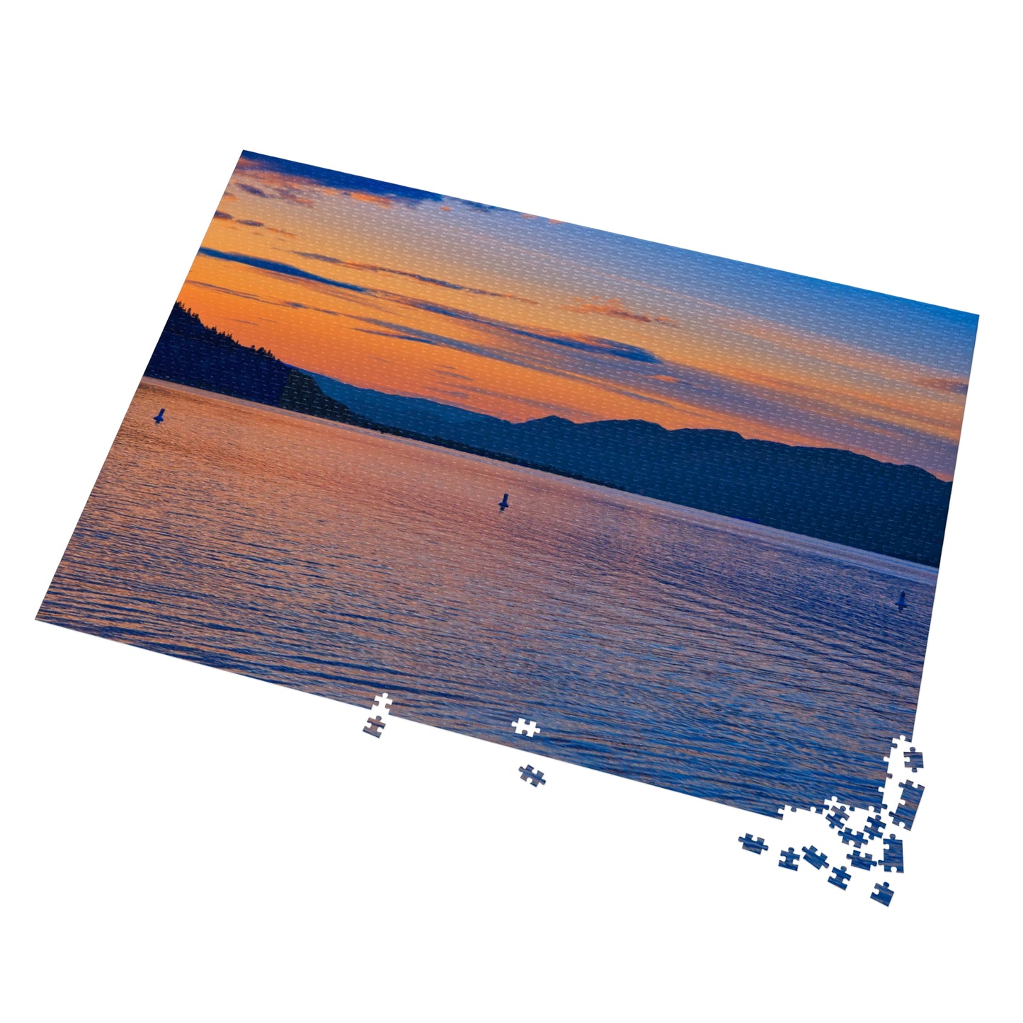 Jigsaw Puzzle (30, 110, 252, 500,1000-Piece) - Penticton Okanagan Lake Sunset