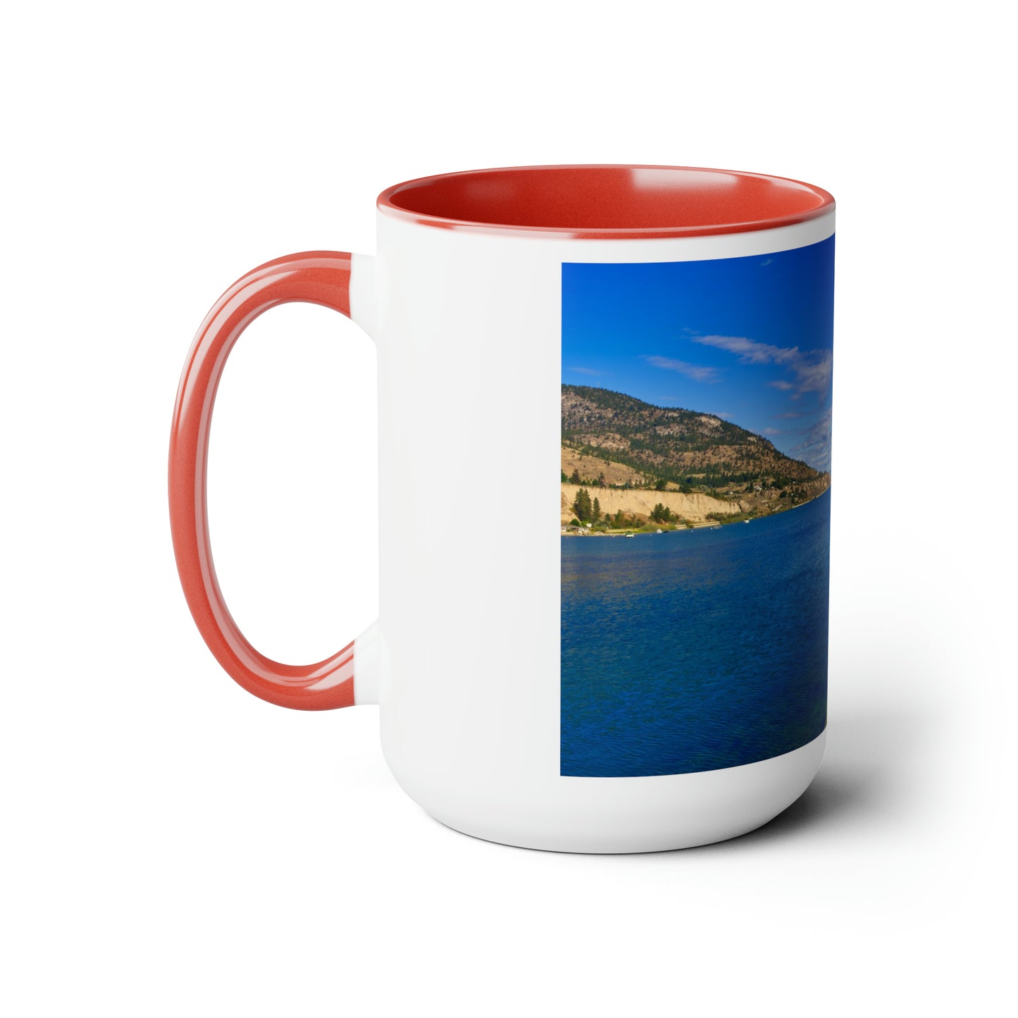 Accent Coffee Mugs, 15oz - Penticton Okanagan Lake Daytime