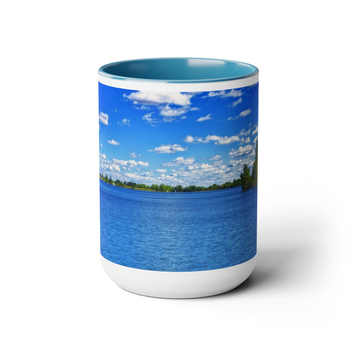 Accent Coffee Mugs, 15oz - Glenmore Reservoir South Glenmore Park Summer