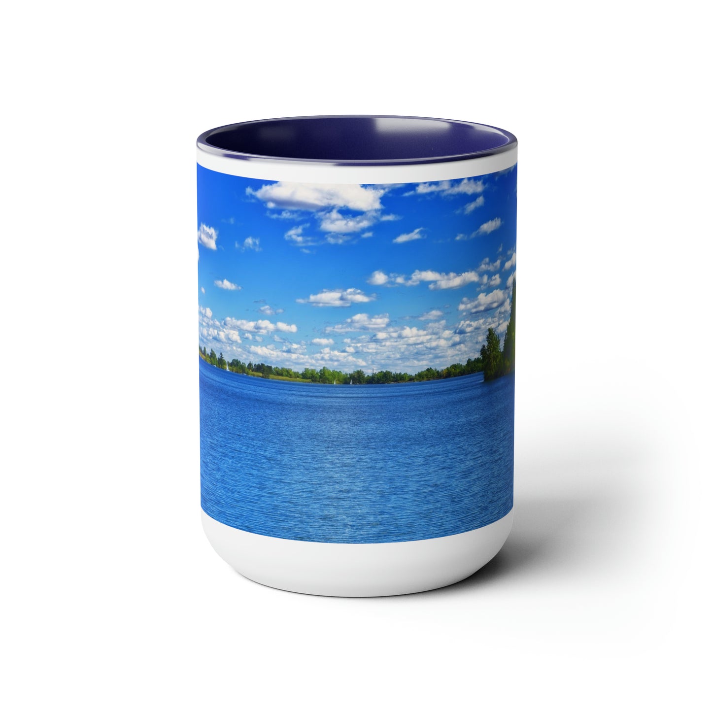 Accent Coffee Mugs, 15oz - Glenmore Reservoir South Glenmore Park Summer