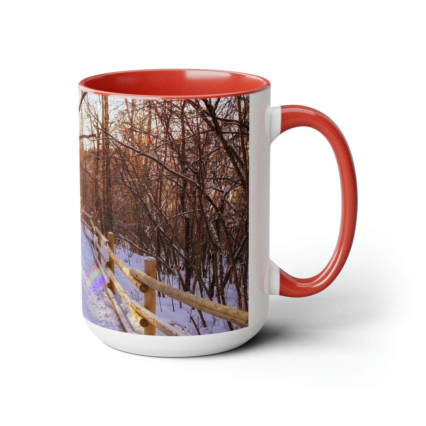 Accent Coffee Mugs, 15oz - Riverdale Park Winter Forest