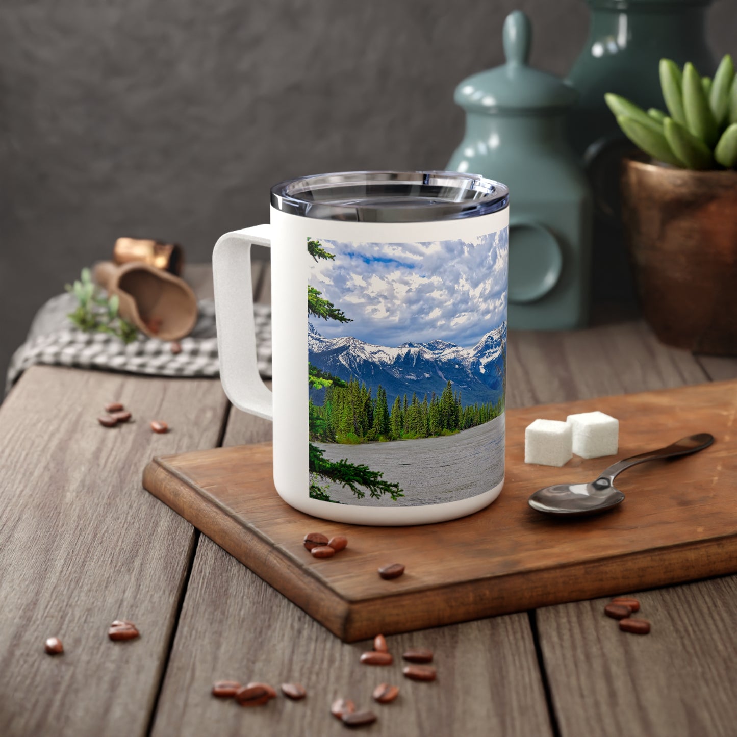 Insulated Coffee Mug, 10oz - Bow River Banff