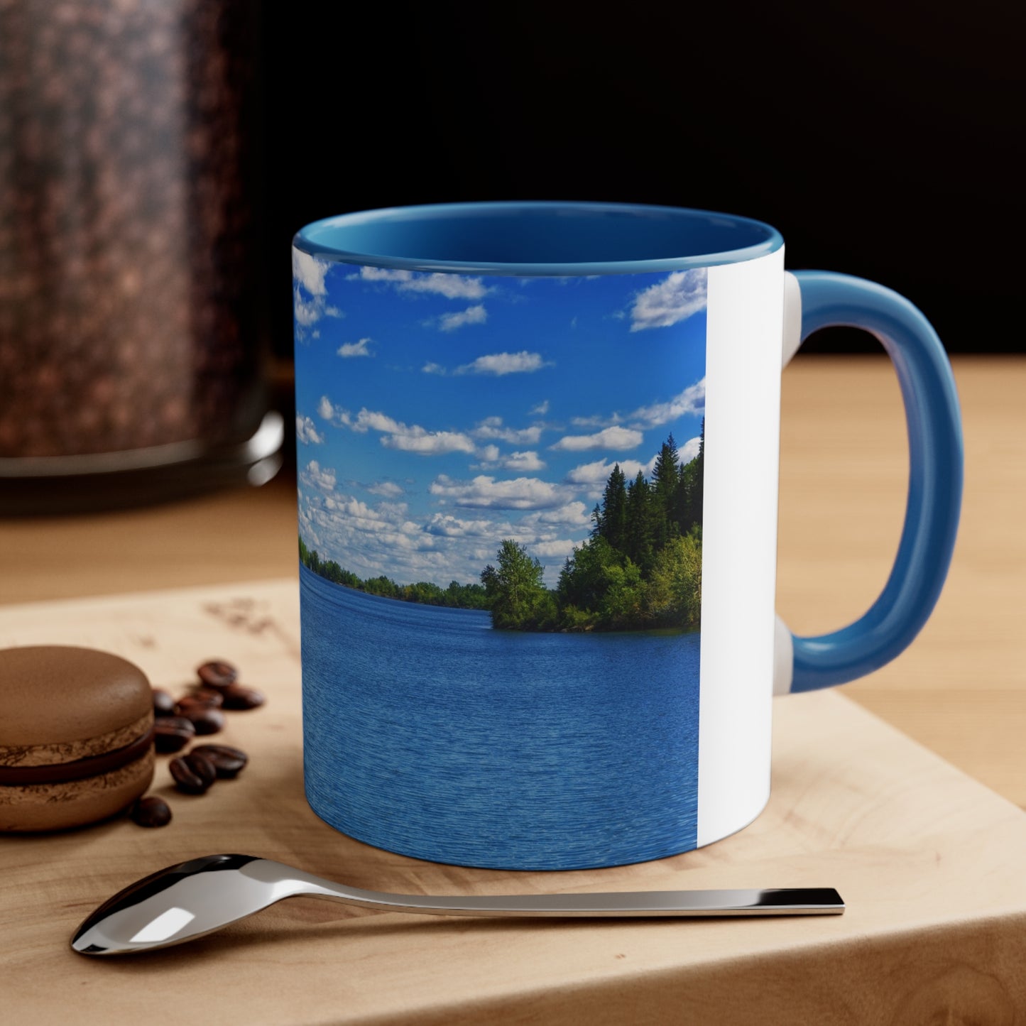 Accent Coffee Mug, 11oz - Glenmore Reservoir South Glenmore Park Summer