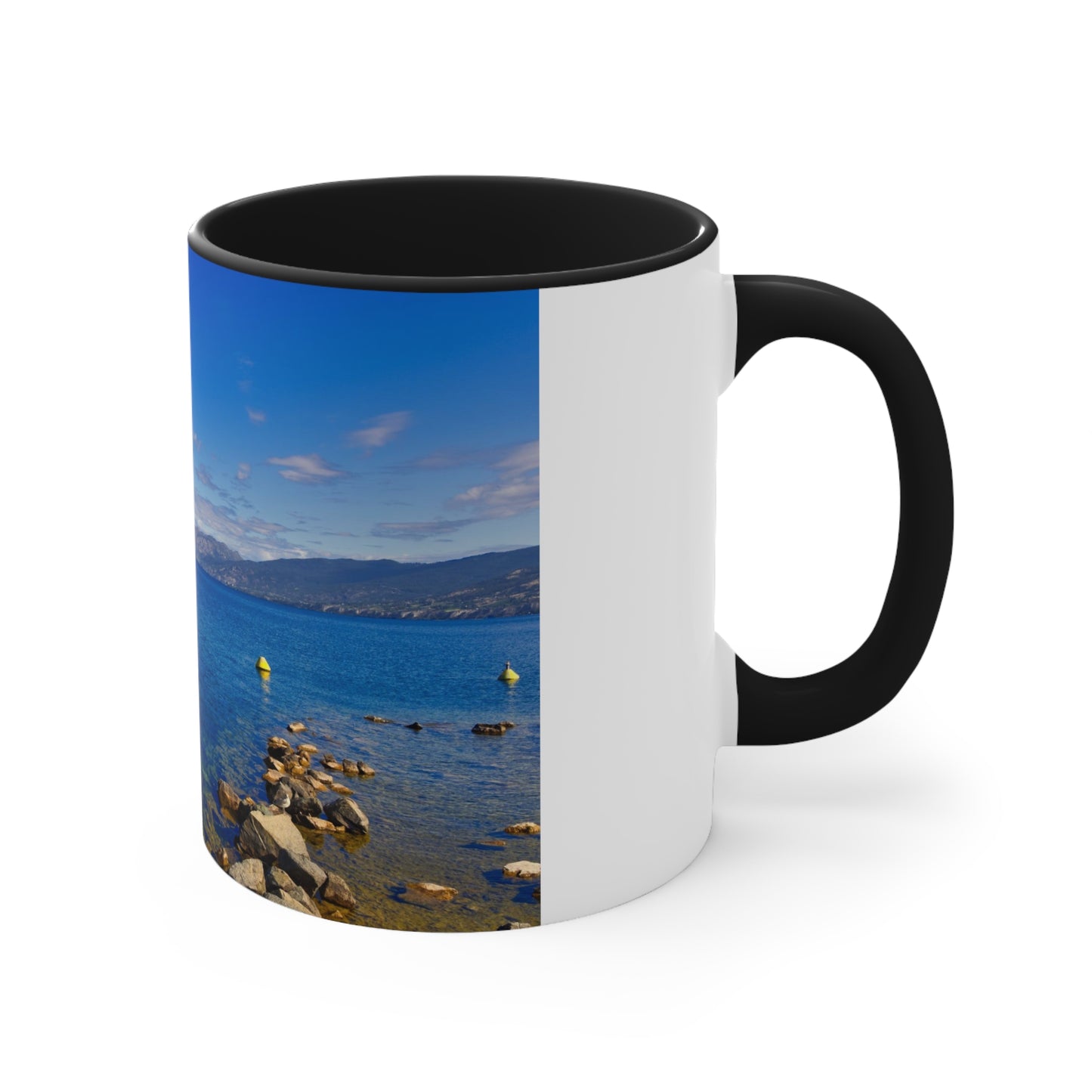 Accent Coffee Mug, 11oz - Penticton Okanagan Lake Daytime