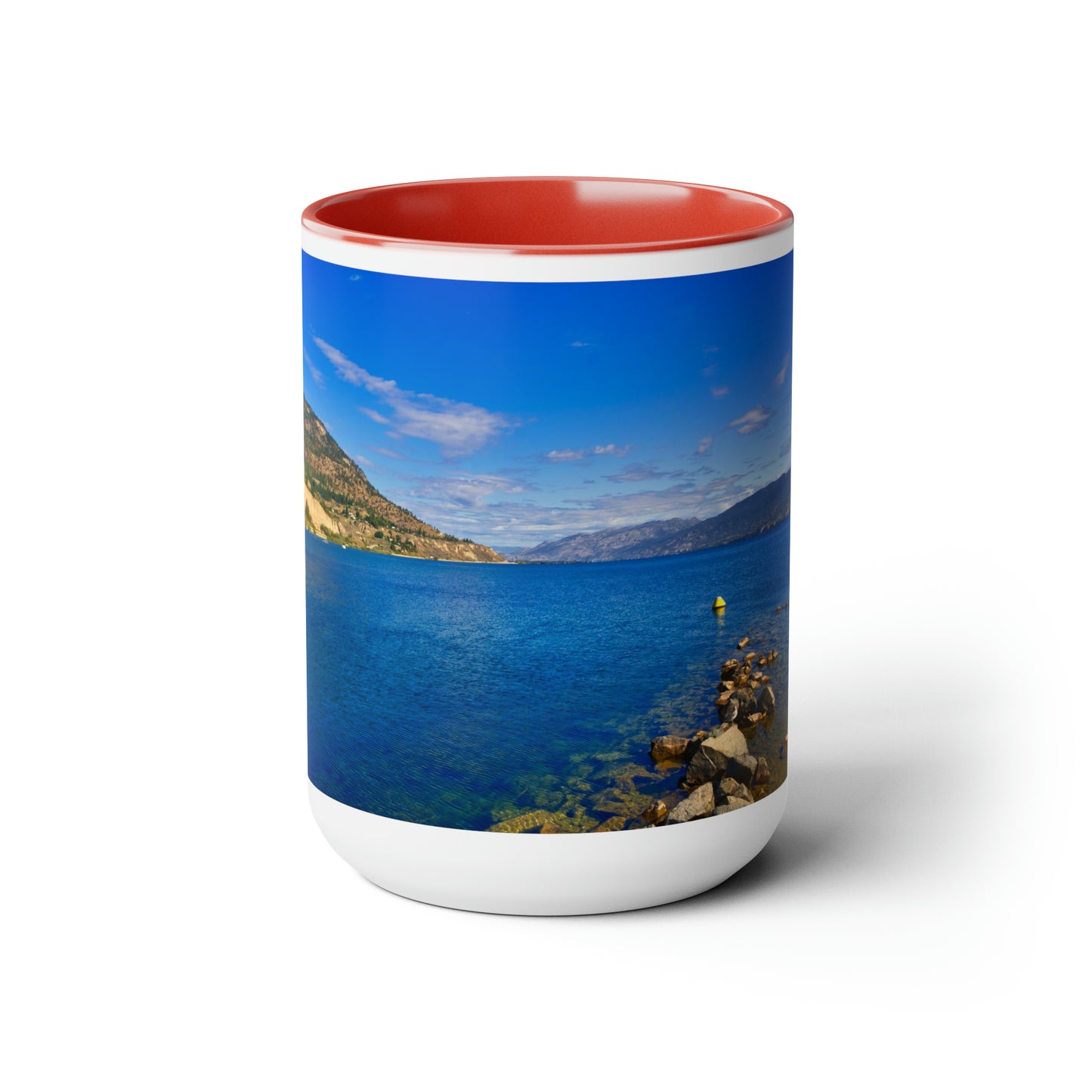 Accent Coffee Mugs, 15oz - Penticton Okanagan Lake Daytime