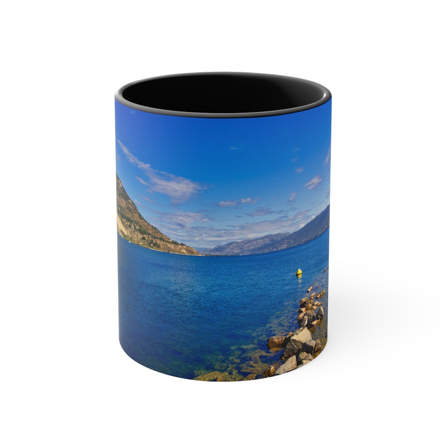 Accent Coffee Mug, 11oz - Penticton Okanagan Lake Daytime