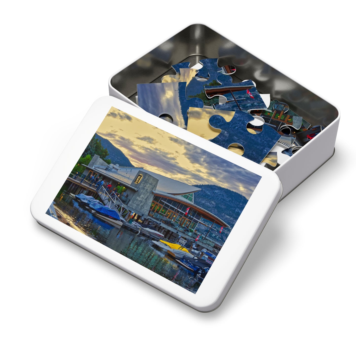 Jigsaw Puzzle (30, 110, 252, 500,1000-Piece) - Hooded Merganser Sunset