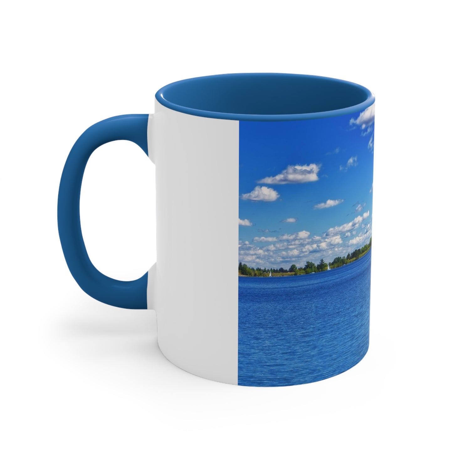 Accent Coffee Mug, 11oz - Glenmore Reservoir South Glenmore Park Summer