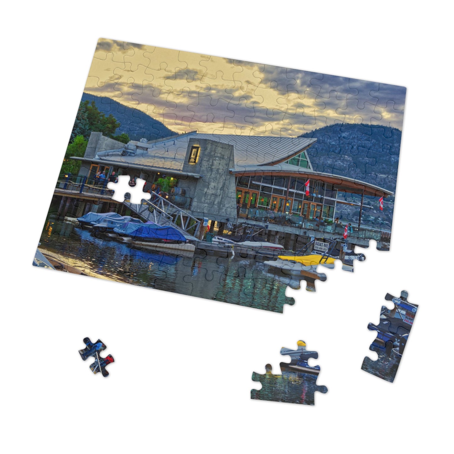Jigsaw Puzzle (30, 110, 252, 500,1000-Piece) - Hooded Merganser Sunset