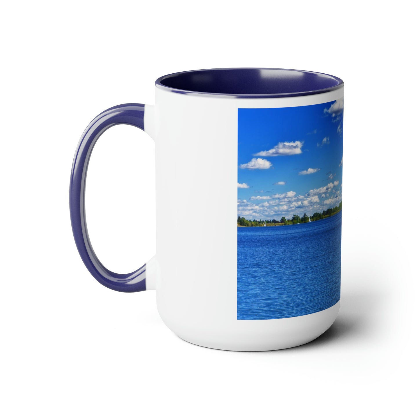 Accent Coffee Mugs, 15oz - Glenmore Reservoir South Glenmore Park Summer