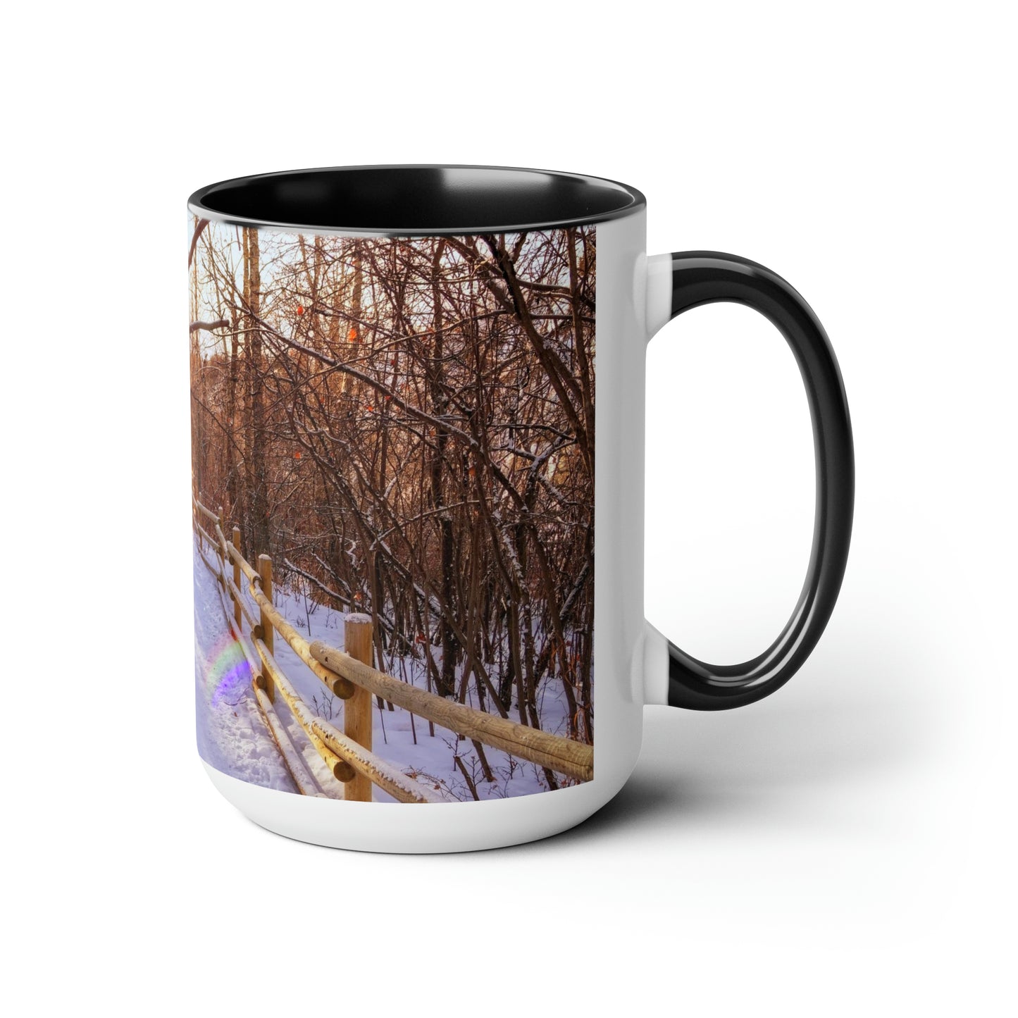 Accent Coffee Mugs, 15oz - Riverdale Park Winter Forest