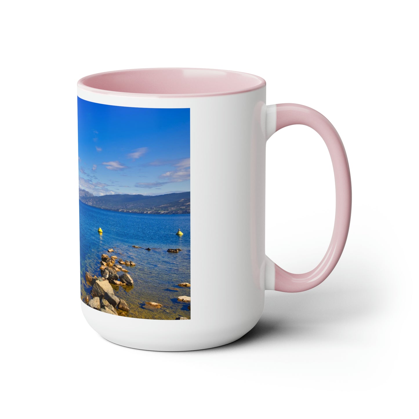 Accent Coffee Mugs, 15oz - Penticton Okanagan Lake Daytime