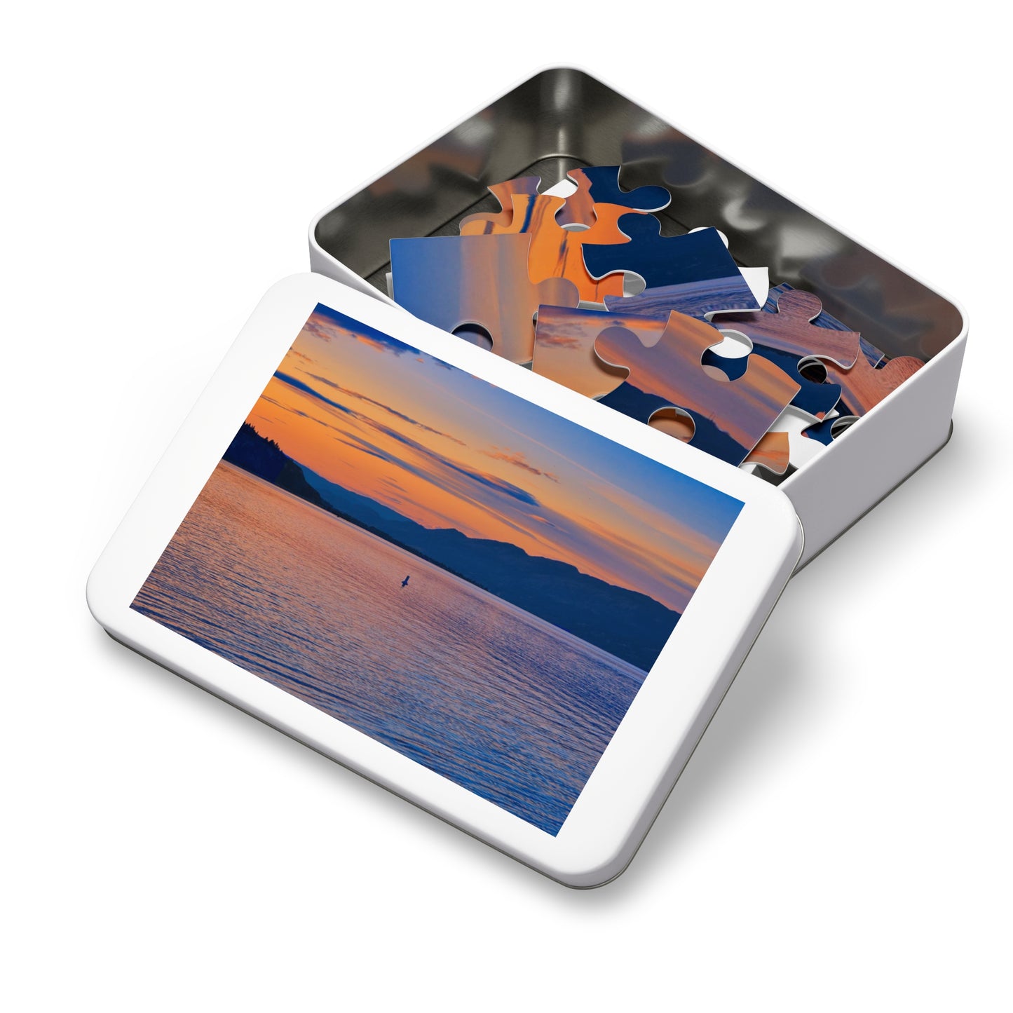 Jigsaw Puzzle (30, 110, 252, 500,1000-Piece) - Penticton Okanagan Lake Sunset