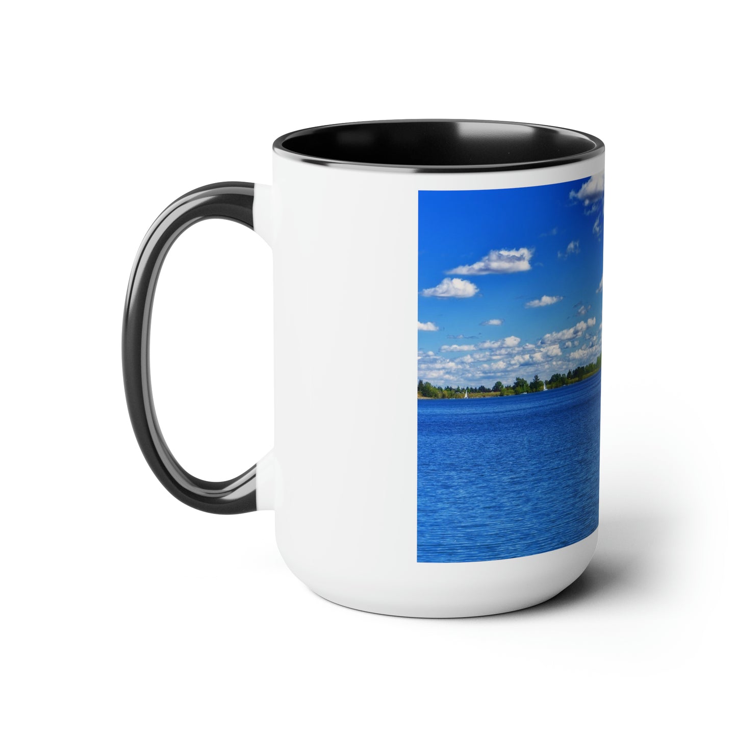 Accent Coffee Mugs, 15oz - Glenmore Reservoir South Glenmore Park Summer