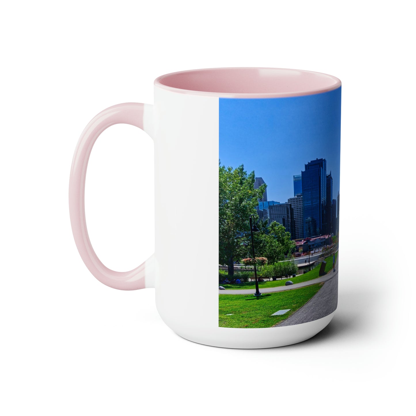 Accent Coffee Mugs, 15oz - Downtown Calgary Prince's Island Park HDR