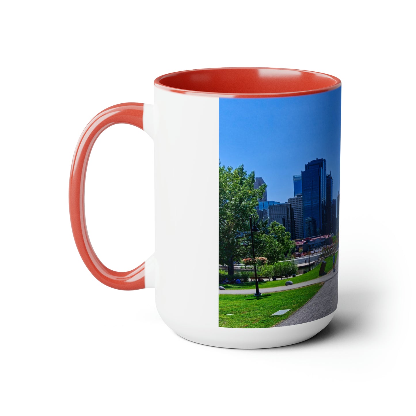 Accent Coffee Mugs, 15oz - Downtown Calgary Prince's Island Park HDR