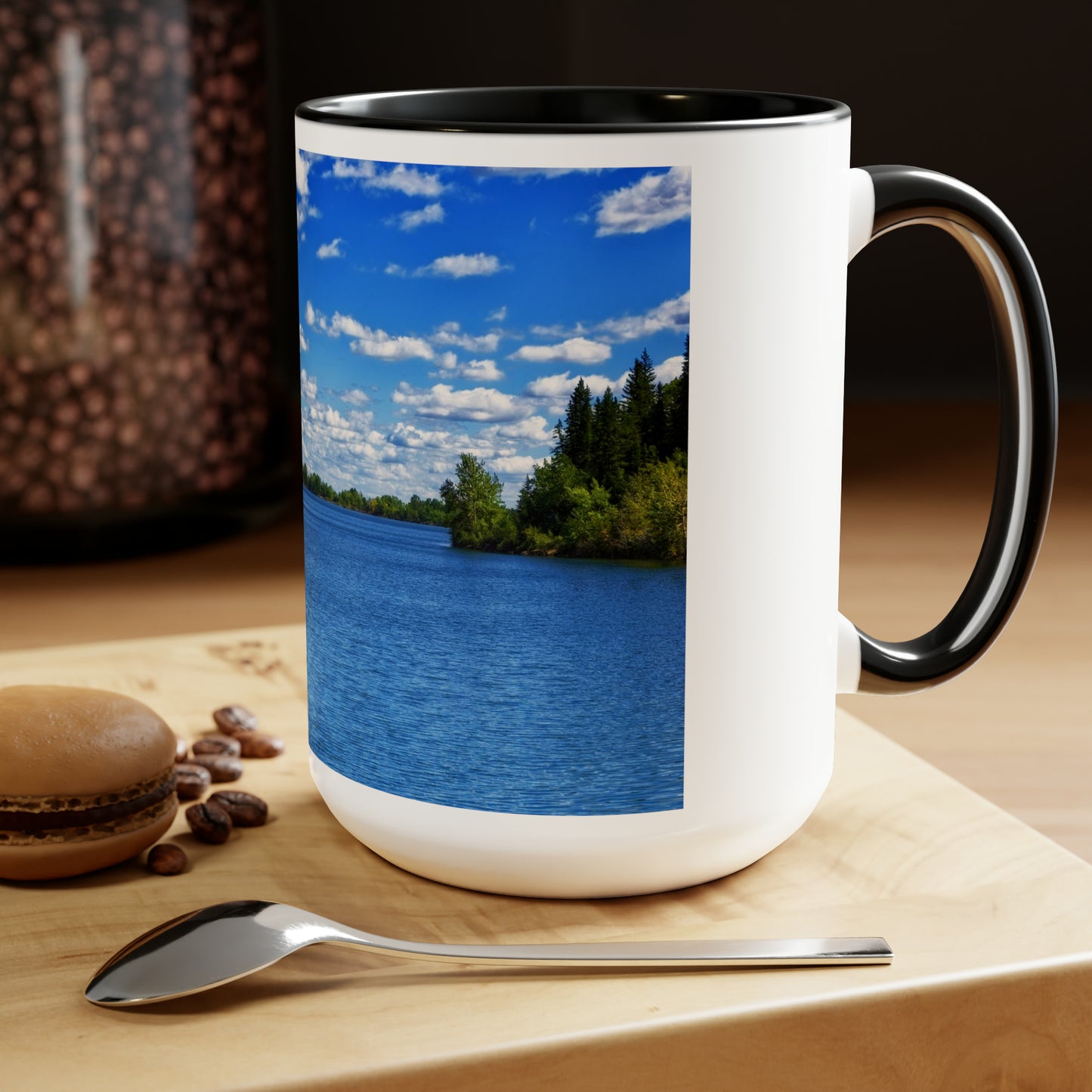 Accent Coffee Mugs, 15oz - Glenmore Reservoir South Glenmore Park Summer