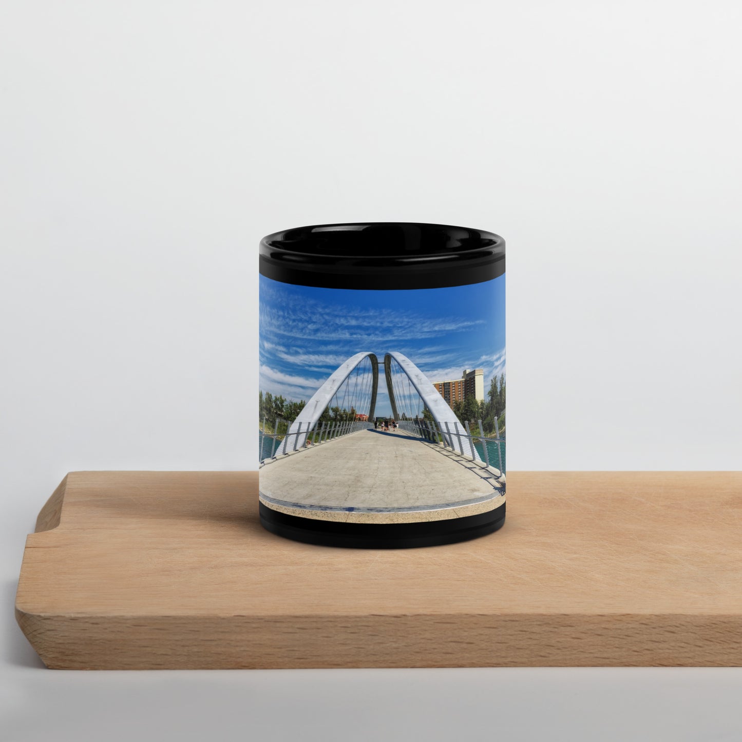 Black Glossy Mug - George C. King Bridge