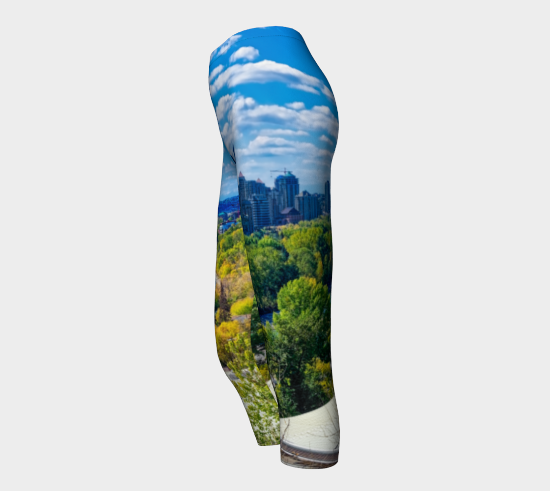 Women's Capris - Bow River Peace Bridge McHugh Bluff Fall HDR