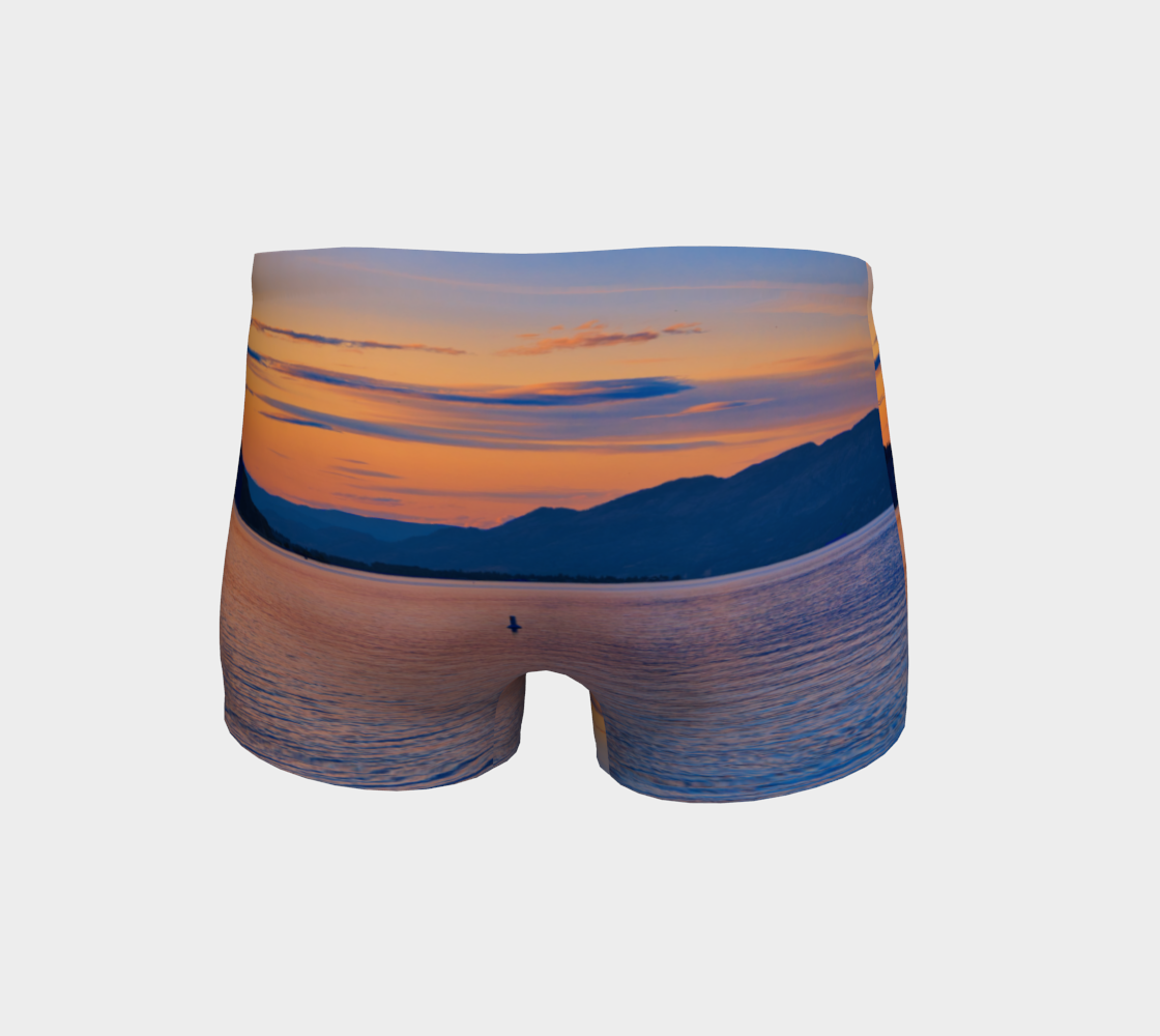 Women's Shorts - Penticton Okanagan Lake Sunset