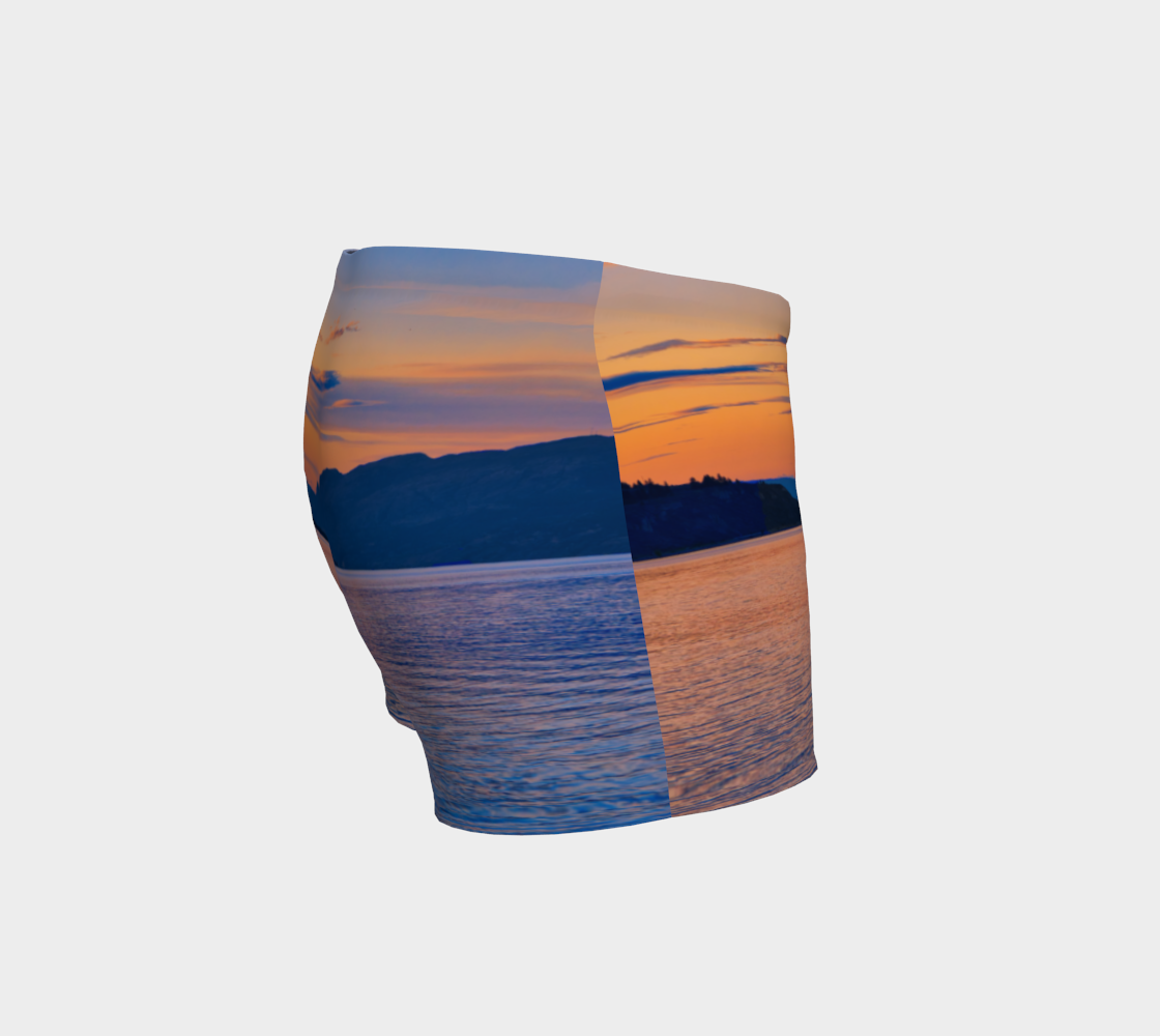 Women's Shorts - Penticton Okanagan Lake Sunset