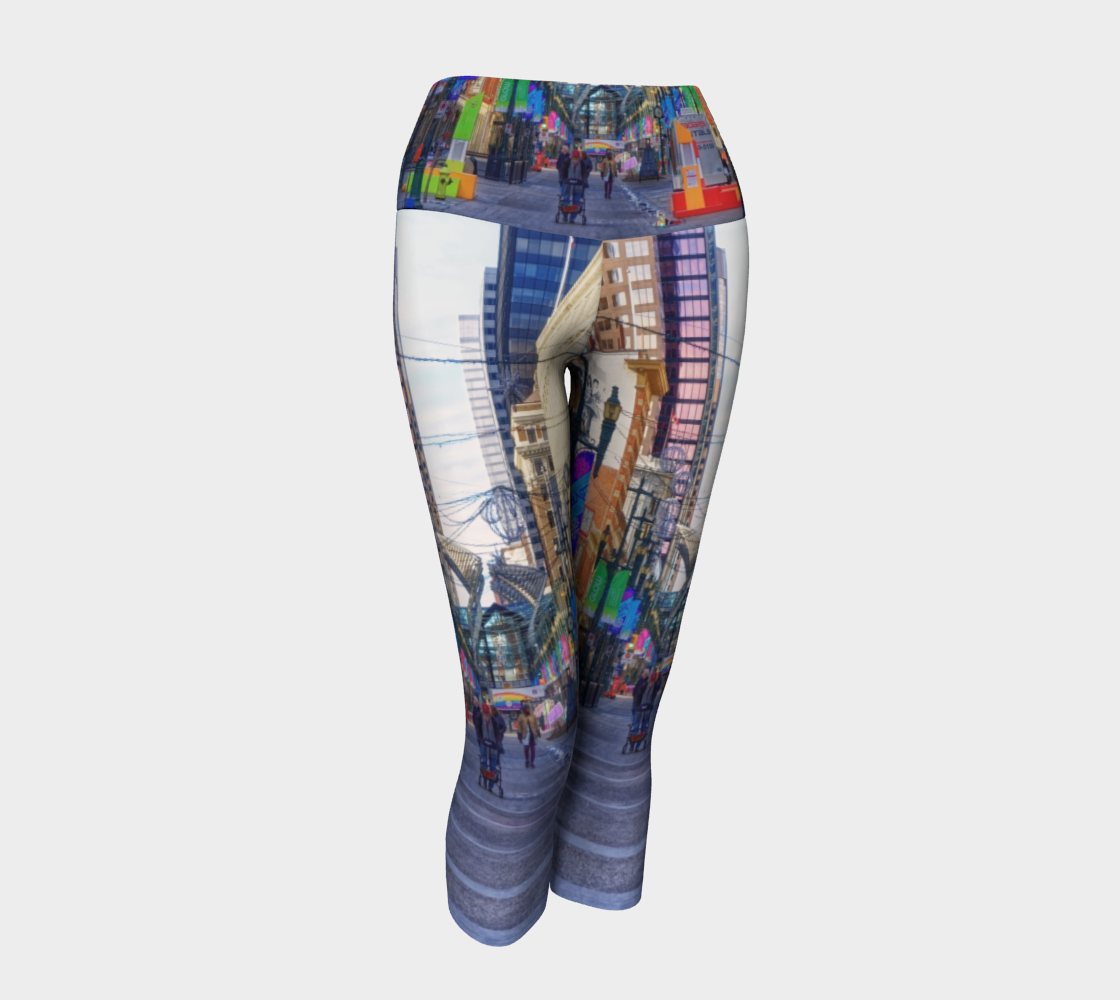 Women's Yoga Capris - Downtown Calgary Stephen Avenue