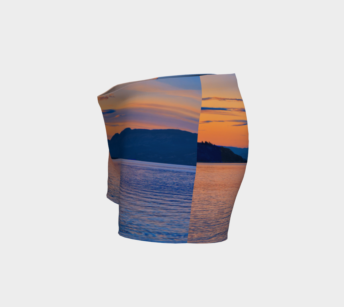 Women's Shorts - Penticton Okanagan Lake Sunset