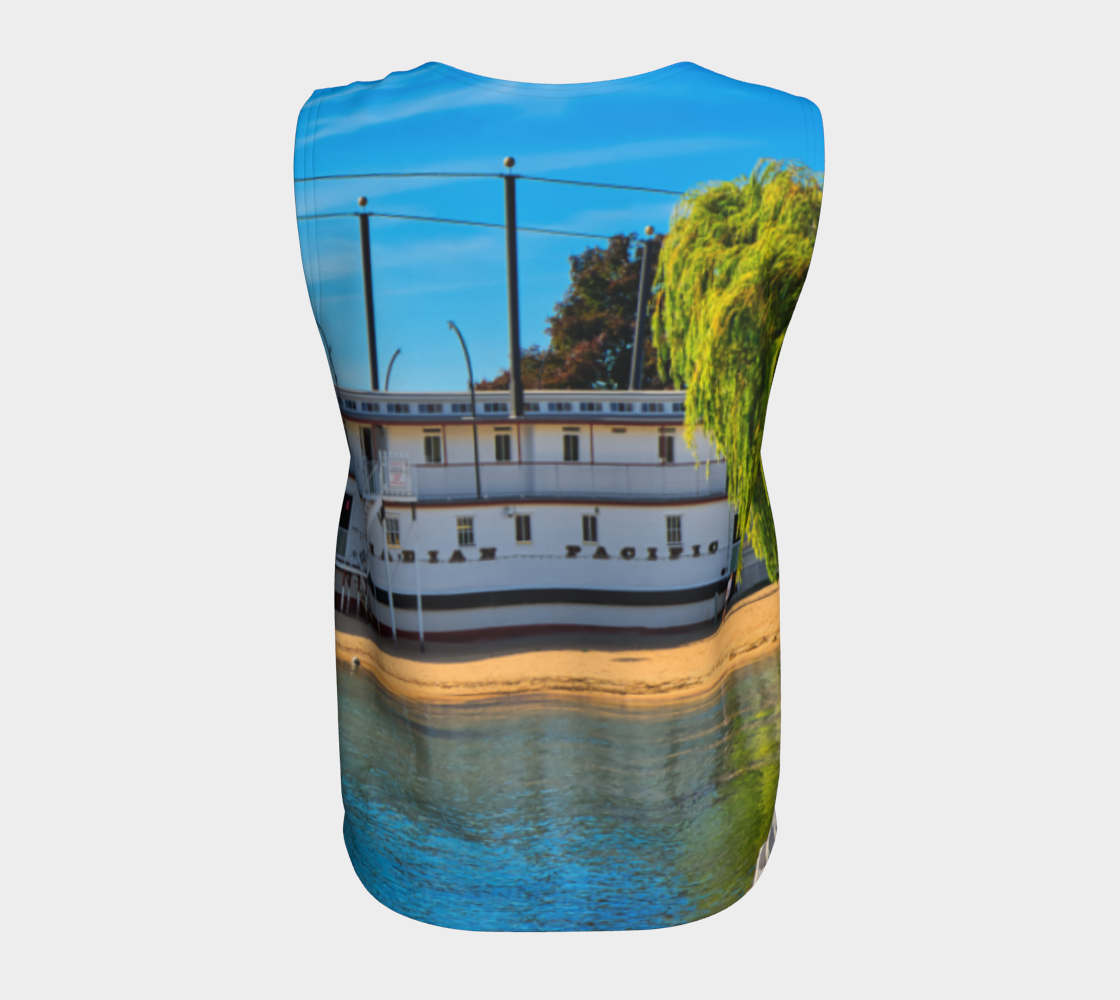 Women's All-Over Loose Long Tank Top - SS Sicamous