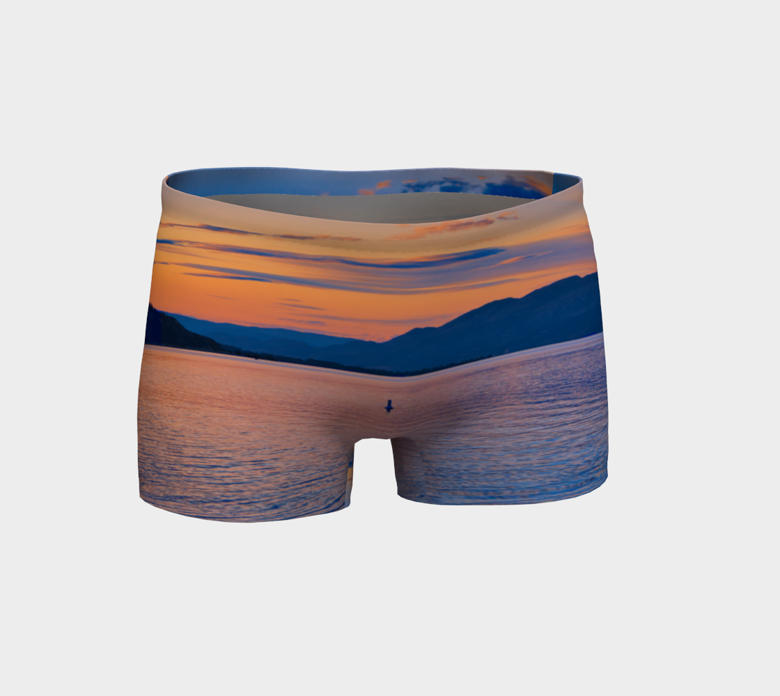 Women's Shorts - Penticton Okanagan Lake Sunset