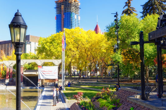 Olympic Plaza Fall Colours 1 Digital Download
