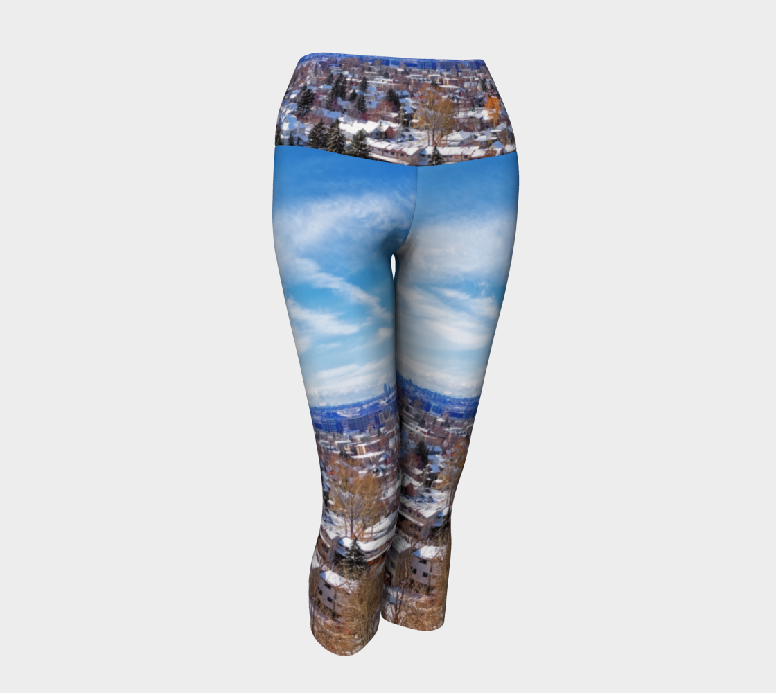 Women's Yoga Capris - McHugh Bluff Winter