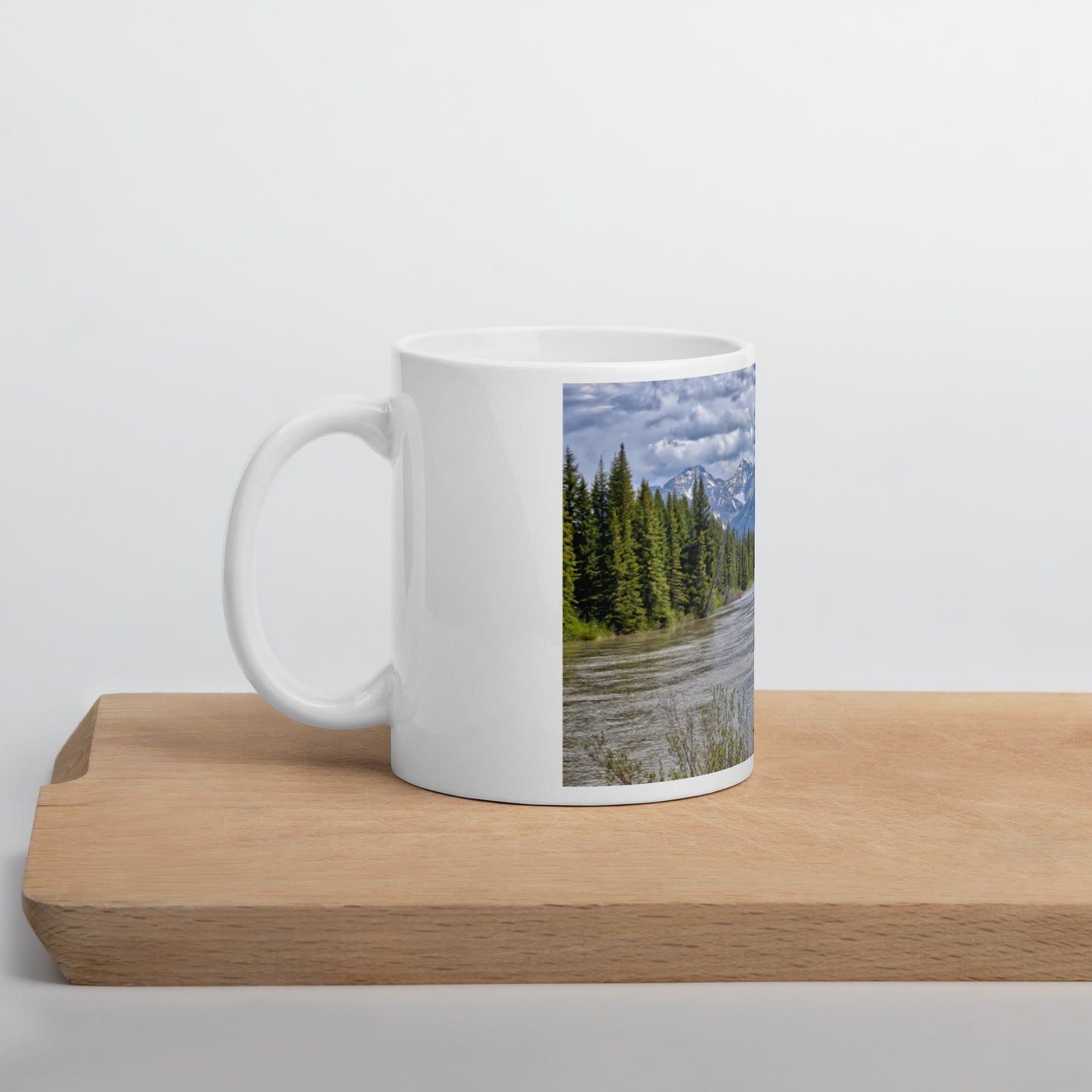 White Glossy Mug - Sundance Canyon Trail HDR