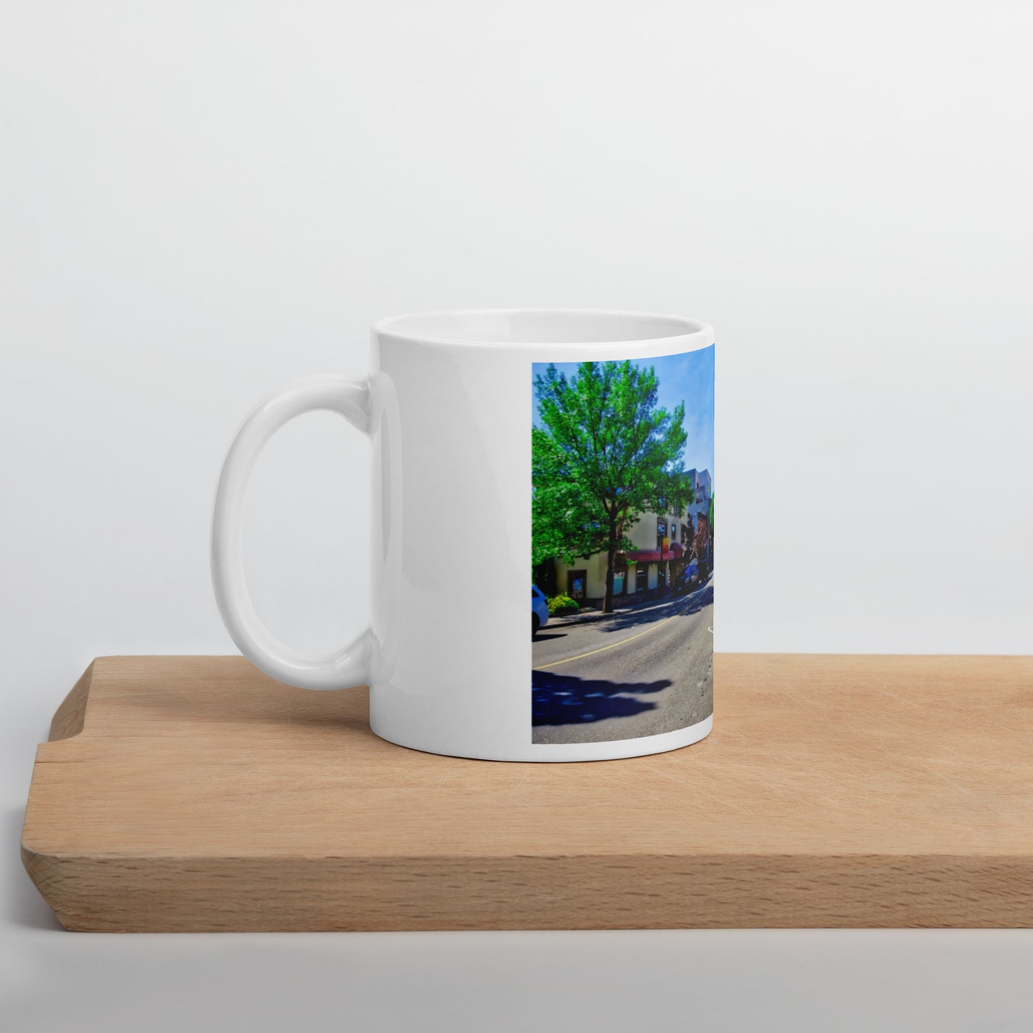 White Glossy Mug - Penticton Front Street HDR