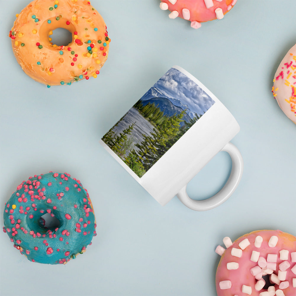 White Glossy Mug - Sundance Canyon Trail HDR