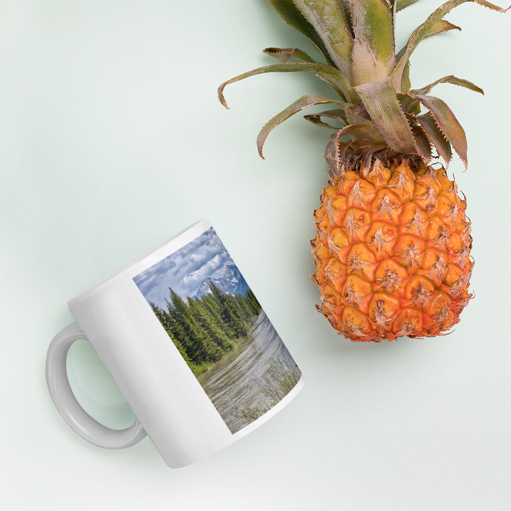 White Glossy Mug - Sundance Canyon Trail HDR