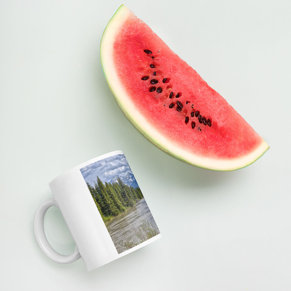 White Glossy Mug - Sundance Canyon Trail HDR