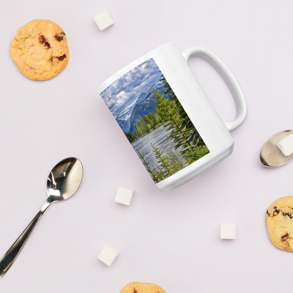 White Glossy Mug - Sundance Canyon Trail HDR