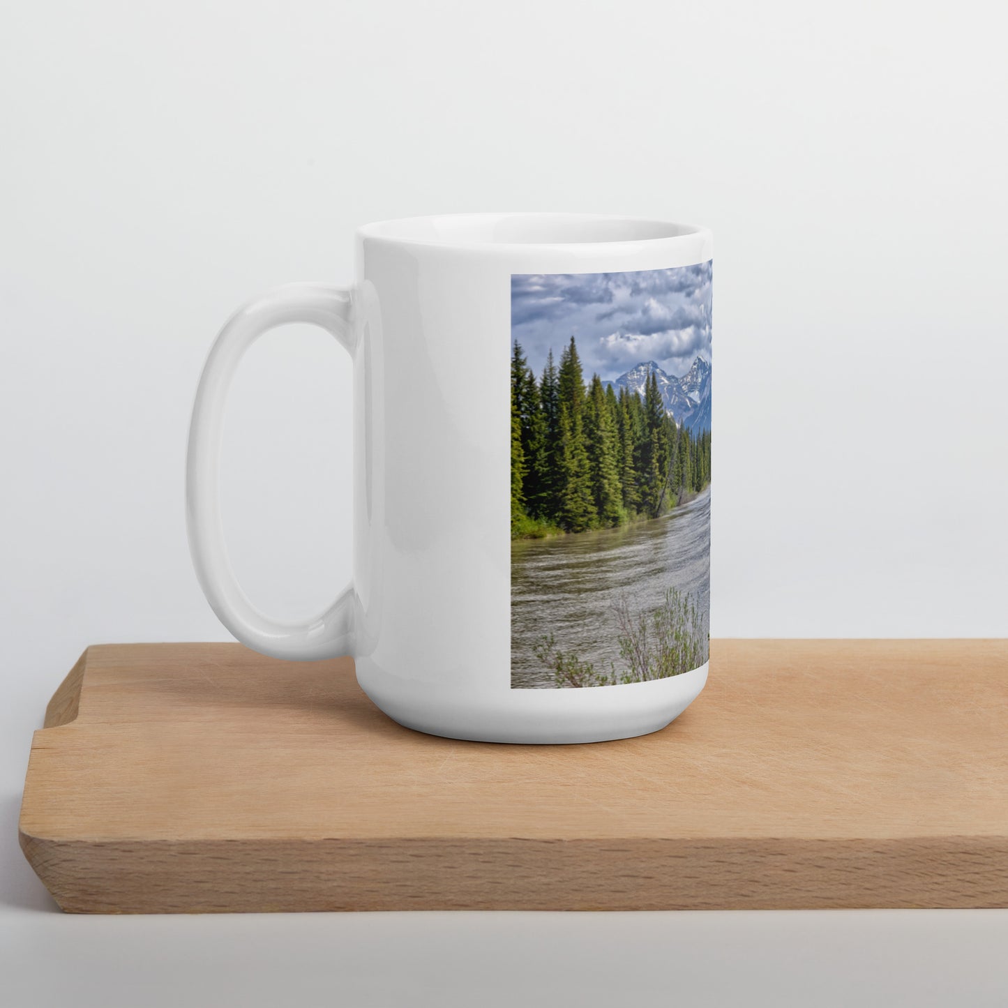 White Glossy Mug - Sundance Canyon Trail HDR