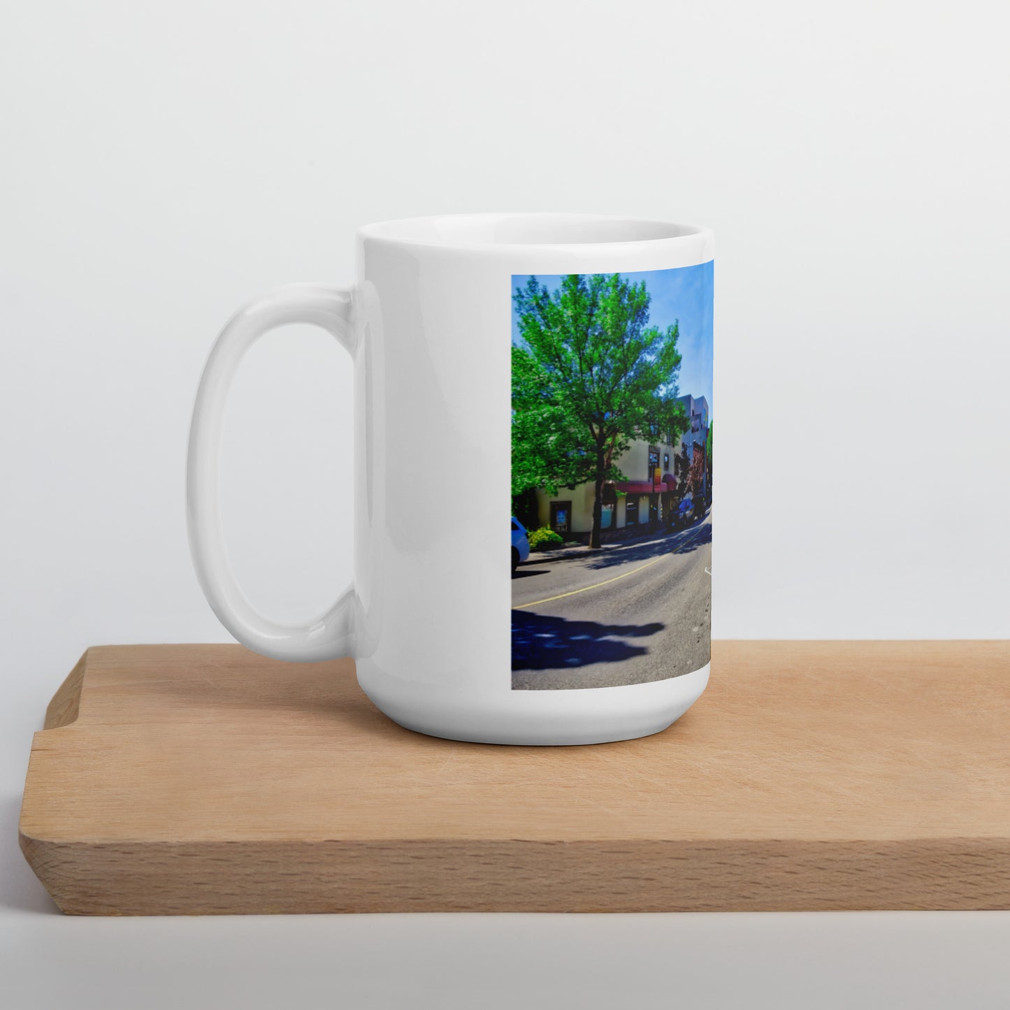 White Glossy Mug - Penticton Front Street HDR